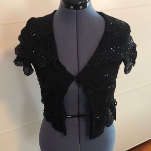 Urban outfitters sequin shrug